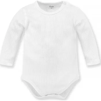 Kojenecký body PINOKIO Body vroubkované dlouhý rukáv Lovely Day uni bílá vel. 68