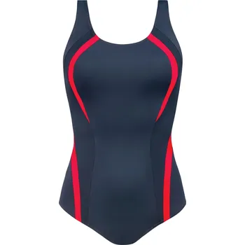Dámské plavky Dámské jednodílné plavky Atlantic sport 34A1 25 - SELF tmavě modrá XXL