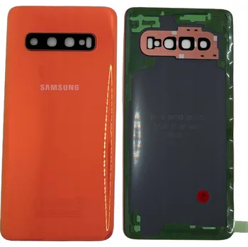 Náhradní kryt pro mobilní telefon Kryt baterie Samsung Galaxy S10 (SM-G973F) - Oranžový