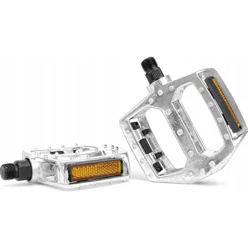 Pedál na kolo Platformové pedály Nexelo FP-965 stříbrné