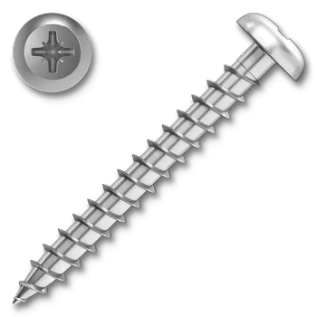 Vrut Vrut univerzální 6,0x20 PHH PZ3 ZB závit celý půlkul. hlava