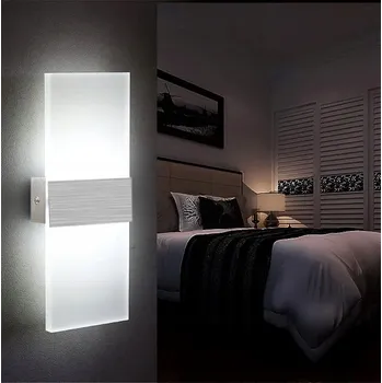 Nástěnné svítidlo Nástěnné svítidlo BD044 bílé, integrovaný LED zdroj 18 W