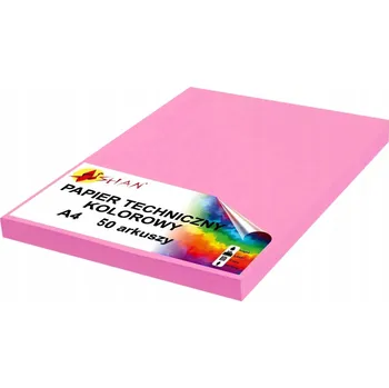 Kancelářský papír Technický papír A4 240g růžový (bonbónová růžová) 50 listů