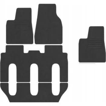 autokoberec Kobercové rohožky Edecor velurové 5 ks