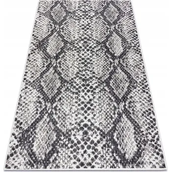 Koberec Koberec PLOCHÝ TKANÝ VENKOVNÍ PROUŽKOVÝ SISAL SION Vzor Kůže HADA 160x220 cm