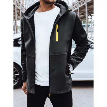 Pánská softshellová bunda Pánská bunda DSTREET TMAVĚ ŠEDÁ XL