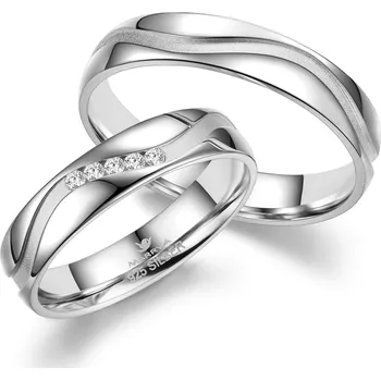 Prsten MARRYA® Dámský snubní prsten Stříbro AG925 - velikost 52 - SI-20D-52