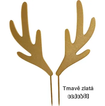 Sobí parůžky - plastový zápich - Pastelová mint