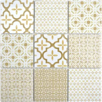 Keramická mozaika WzorcowniaStudio 29,8 x 29,8 cm, odstíny hnědé a béžové