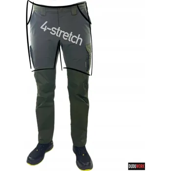 Pracovní oblečení Pracovní kalhoty DuduWork Olivové 4MOVE velikost 50