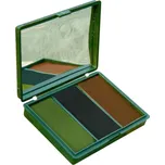 Barvy maskovací Britské 3 barvy se zrcátkem WOODLAND (Barvy maskovací Britské 3 barvy se zrcátkem WOODLAND)