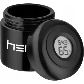 Dóza na potraviny Hero skleněná dóza s vlhkoměrem 100 ml na bylinky, lékařské konopí