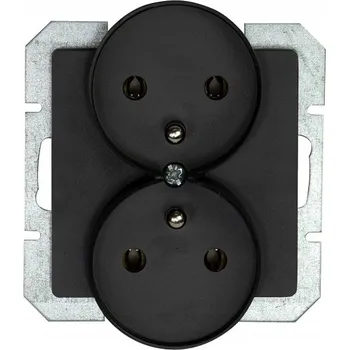 Elektrická zásuvka Elektrická Zásuvka nástěnná Timex-Elektro černá