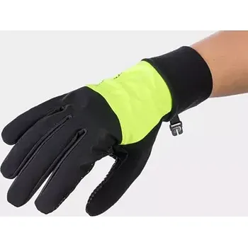 Cyklistické rukavice Rukavice BONTRAGER Circuit windshell WSD black yellow velikost M