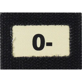 Nášivka Nášivka GLIND TAPE krevní skupina 0- (Nášivka GLIND TAPE krevní skupina 0-)