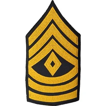 Nášivka Nášivka US hodnost FIRST SERGEANT - ZLATÁ (Nášivka US hodnost FIRST SERGEANT - ZLATÁ)