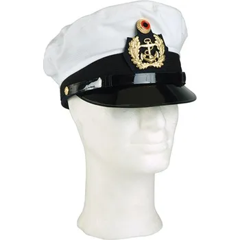 Čepice Brigadýrka BW námořní s odznakem BÍLÁ použitá vel. 54 (Brigadýrka BW námořní s odznakem BÍLÁ použitá vel. 54)