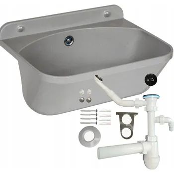 Granitový dřez Technický dřez plast šedý granit 45