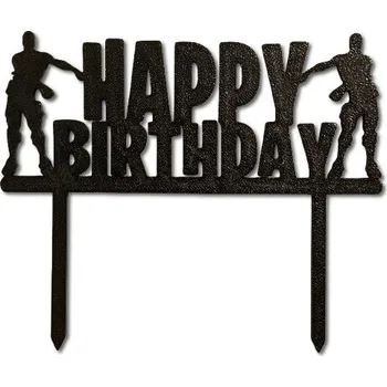 FORTNITE Happy Birthday malý zápich - Modrá