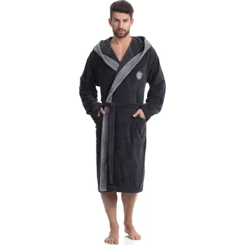 Dámská móda Pánský župan George graphite - L&L grafitová 170/M