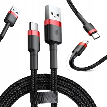 Datový kabel Kabel USB DSJ - USB typ C, 2 m, černý
