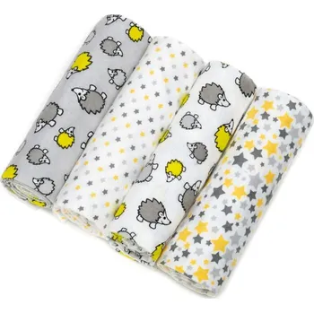 látková plena T-TOMI látkové pleny s potiskem 76 x 76 cm 4 ks