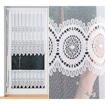 Malvína záclona wzór 18535 vitrážová záclona Panelowa 300x40cm (s lemováním)