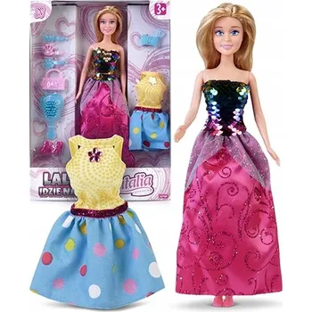 Panenka Panenka Natalia 2 9 Cm v růžových flitrových šatech