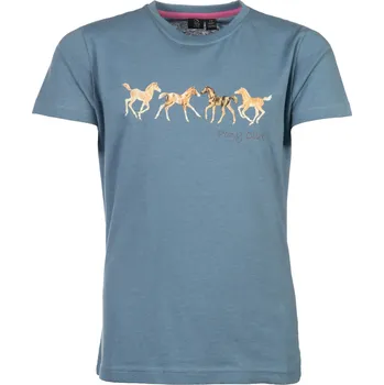 Chlapecké tričko HKM Triko Pony Club HKM, dětské, smokey blue 98-104