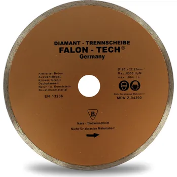 Řezný kotouč Diamantový kotouč Falon-Tech 180 x 25,4 mm pro betonu