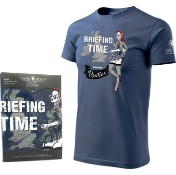 Pánské tričko Triko BRIEFING TIME MODRÉ vel. L (Triko BRIEFING TIME MODRÉ vel. L)