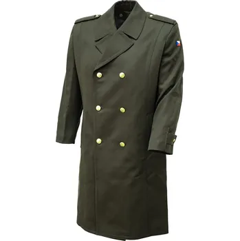 Kabát plášť vycházkový 97 AČR s vložkou zlaté knoflíky ZELENÝ vel. 170/104-078 (Kabát plášť vycházkový 97 AČR s vložkou zlaté knoflíky ZELENÝ vel. 170/104-078)