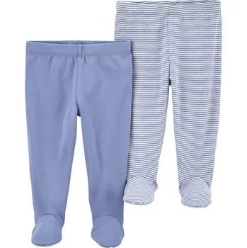 Kojenecká souprava CARTER'S Polodupačky Blue Stripes kluk 2ks NB vel. 56