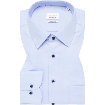 Pánská košile Košile Eterna Comfort Fit Dynamic cotton světle modrá velikost: 48, délka rukávu: dlouhý rukáv