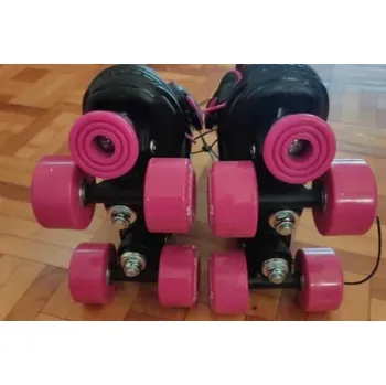 Kolečkové brusle KOLEČKOVÉ BRUSLE Quad Skate Růžovo-Černé
