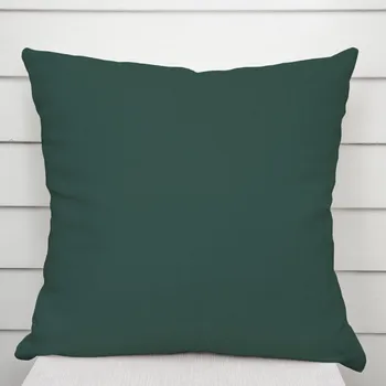 Povlak na polštářek Bavlněný saténový povlak na polštář ST-018 Tmavý lesní zelený 50 x 50 cm