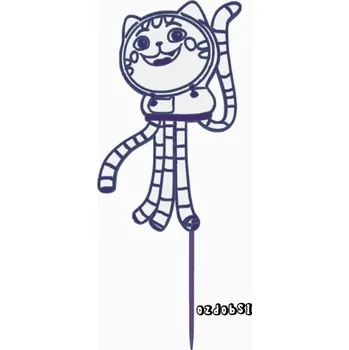 Gabbi 3 - plastový zápich - Světle zlatá