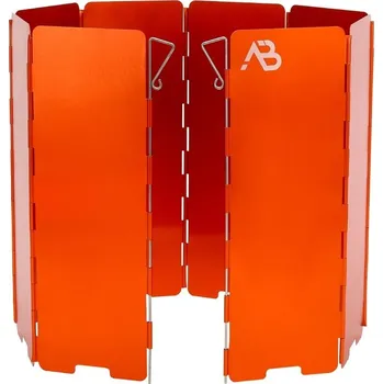 Turistický vařič Závětří pro kempingové vařiče skládací 8 lamel ORANŽOVÉ (Závětří pro kempingové vařiče skládací 8 lamel ORANŽOVÉ)