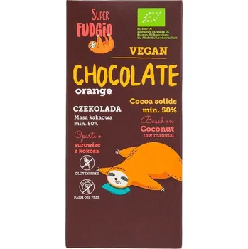 Čokoláda Bezlepková pomerančová čokoláda BIO 80 g (Super Fudgio)