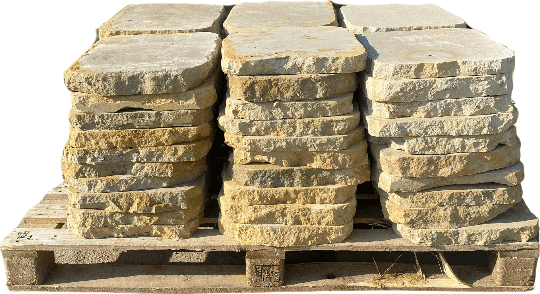 Pískovcové šlapáky - 35 x 40 cm, tl. 4 cm