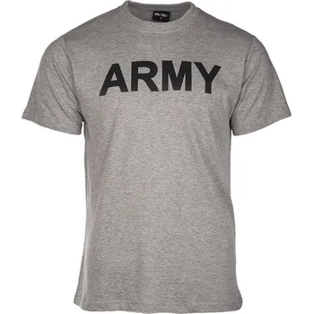 Triko krátký rukáv s nápisem ARMY ŠEDÉ vel. L (Triko krátký rukáv s nápisem ARMY ŠEDÉ vel. L)