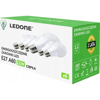Žárovka 6x LED žárovka E27 A60 12W Teplá bílá Prémiová sada LED žárovek