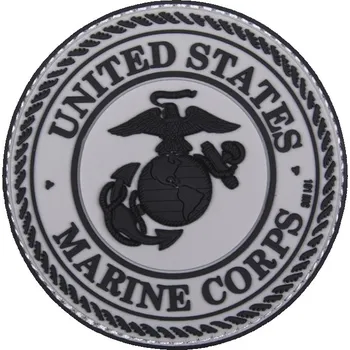 Nášivka Nášivka 3D plastová UNITED STATES MARINE CORPS ŠEDÁ (Nášivka 3D plastová UNITED STATES MARINE CORPS ŠEDÁ)