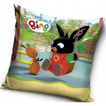 Polštář POLŠTÁŘ 40x40 VELVET PRO DĚTI KRÁLÍK BING FLOP DĚTSKÝ