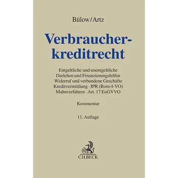 Verbraucherkreditrecht - Bülow, Peter