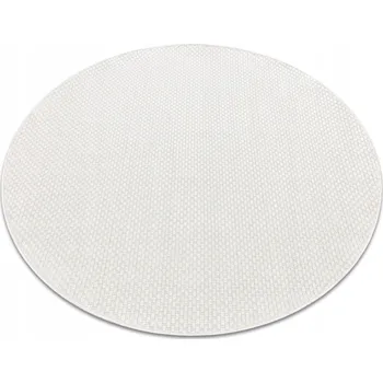 Koberec KOBEREC PROPLÉTANÝ SISAL TIMO kulatý 200 HLADKÝ bílý #GR5013