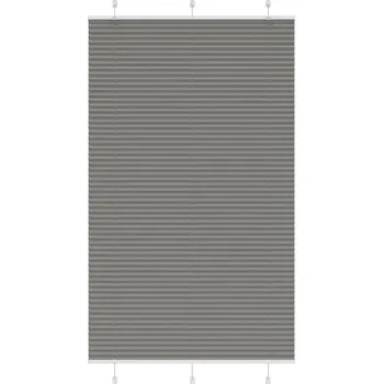 Roleta vidaXL Plisovaná roleta 115x200 cm Šířka látky 114,4 cm [4015214] Barva: antracitová