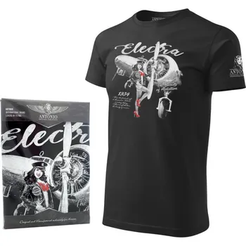 Pánské tričko Triko LOCKHEED L-10 ELECTRA ČERNÉ vel. XL (Triko LOCKHEED L-10 ELECTRA ČERNÉ vel. XL)