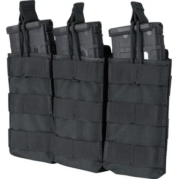 Sumka MOLLE trojitá na zásob. 3xM4 otevřená ČERNÁ (Sumka MOLLE trojitá na zásob. 3xM4 otevřená ČERNÁ)