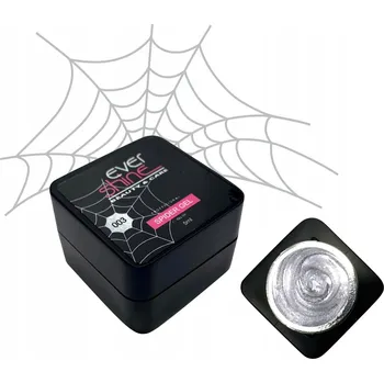 Přípravek na nehty SPIDER GEL STŘÍBRNÝ GEL PRO ZDOBENÍ NEHTŮ NAIL ART VZORY LINKY EVERSHINE 5ML